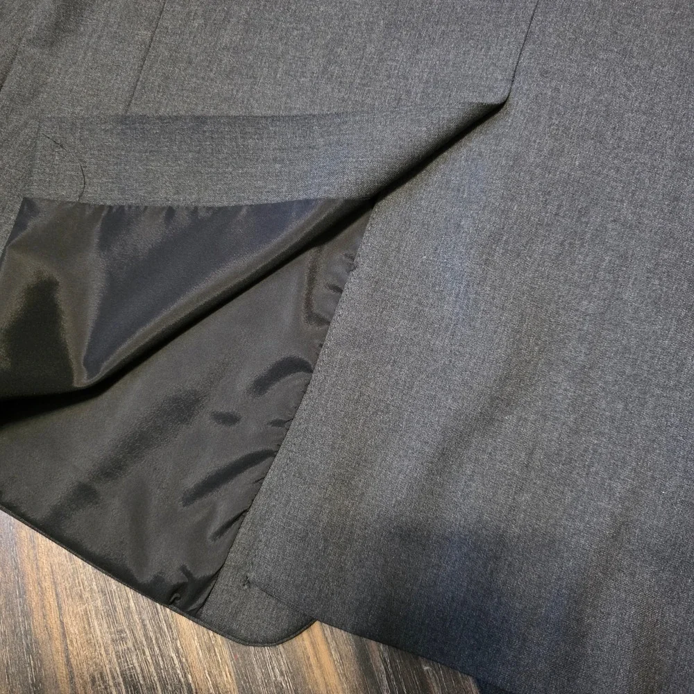 Lauren Ralph Lauren Mens 42R Charcoal Gray 100% Wool 2-Button Blazer Sport Coat